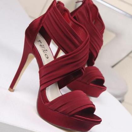 Summer Celebrity Strappy Women Ankle Strap Shoes..